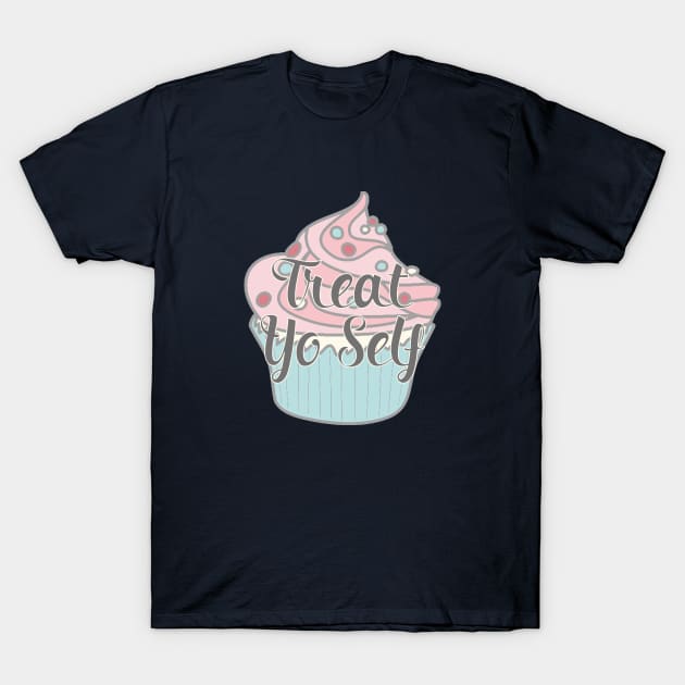 Treat Yo Self - Parks and Recreation T-Shirt by nerdydesigns